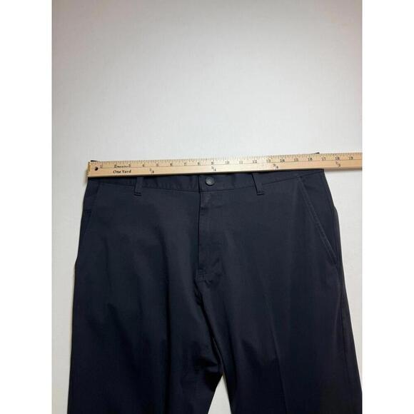 Rhone Commuter Pants 33 Performance Golf Stretch Chino Tapered Pockets Black - Picture 4 of 5